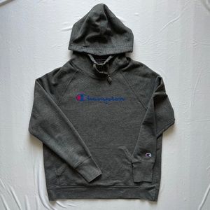 Boy's Grey Champion Hoodie Size L